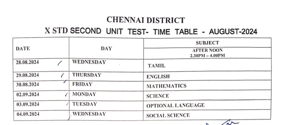 Time Table